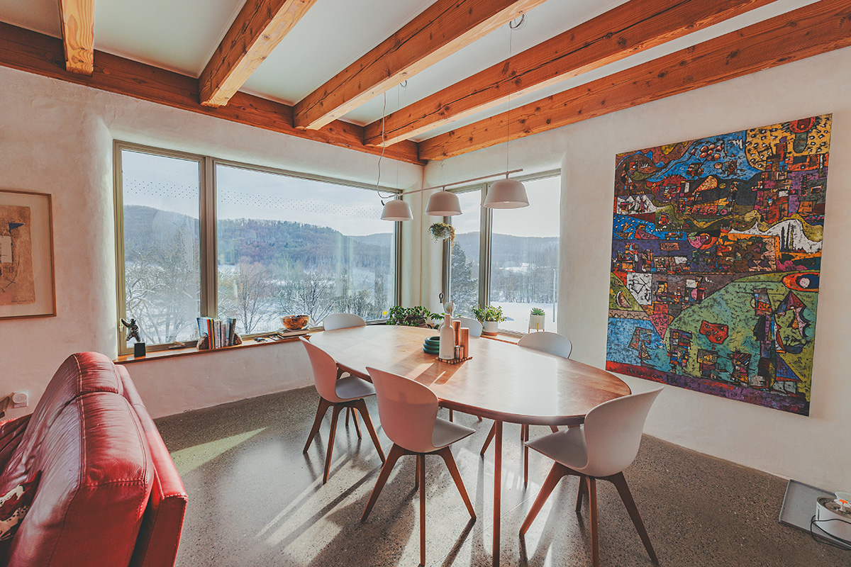 Maison en chanvre construite par Artcan, en Estrie